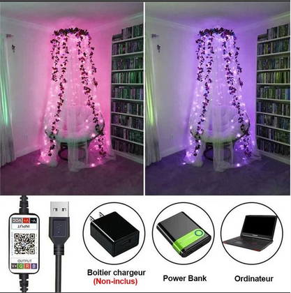 Guirnaldas de luces LED: decoración navideña única 