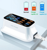 Chargeur Rapide USB 8 Ports 3.0 Affichage LCD